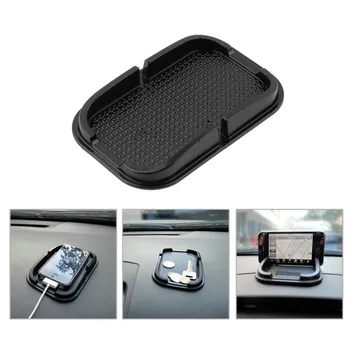 Čierne Auto Tabuli Lepivé Doštičky Mat Anti Non Slip Gadget Mobilný Telefón, GPS Držiak na Stojan Interiér Položky Príslušenstvo Smartphony