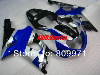 S355 Hi-grade striebro blk modrá plný Kapotáže pre SUZUKI GSXR1000 2000 2001 2002 GSX-R1000 00-02 GSXR1000 K2 00 01 02