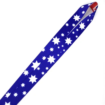 Vlajka Austrálie Krk Lano s karabínou Na Kľúče, ID Odznak Držiak na Zavesenie Lana, Popruhu Pásky Keycord Náhrdelník Keychain Laná