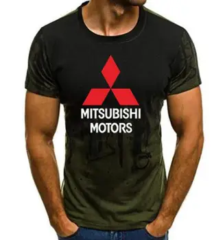 2020 Nové Letné Na Mitsubishi T-shirt Muži A Ženy Pracujú Krátky Rukáv T Shirt Kamufláž Krátke Rukáv Tričko C5