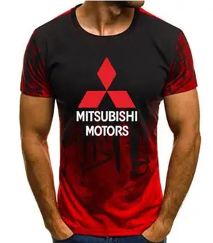 2020 Nové Letné Na Mitsubishi T-shirt Muži A Ženy Pracujú Krátky Rukáv T Shirt Kamufláž Krátke Rukáv Tričko C5