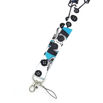 Coraline Krk Keychain Lano s karabínou Na Kľúče, USB občiansky Preukaz, Odznak Držiak Kľúčov Zavesenie Lana, Laná Mobilné telefóny, Príslušenstvo