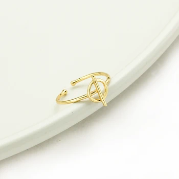 Veľkoobchod 10pcs Zlatá Farba Bague Femme Geometrické Šperky Jedinečný Bar Kruhu Nastaviteľné Prstene Pre Ženy, Zásnubný Dar