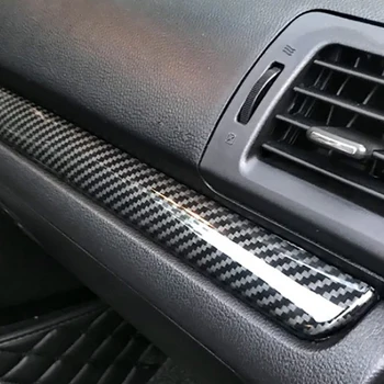 Pre Subaru Forester roky 2013-ABS Uhlíkových Vlákien Zrna Centrálny Ovládací Panel Nástroja Kryt Čalúnenie Pásov Príslušenstvo