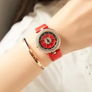 Šťastie Hodinky Ženy Móda Quartz Drahokamu Dial Žien Pásy luxusné dizajnér ženy hodinky