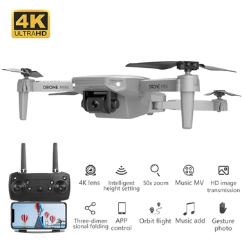 E88 Drone 4k HD širokouhlý Fotoaparát Drone WiFi 1080p Real-time Prenosu FPV Drone Postupujte podľa Mňa Rc Quadcopter Skladací Mini Drone