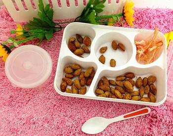 Úložný Box Bento Lyžice Piknik Jedlo, Riad, Nádoby Krásne a Trvalé Lunch Box Mikrovlnná Zbrusu Nový a Vysoko Kvalitné