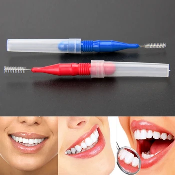 30pcs Jednorazové Zubnej Nite Hlavu Hygiena Zubná Plastové Medzizubná Kefka Toothpic Čistenie Starostlivosti