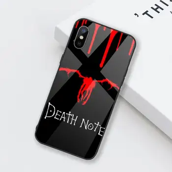 Death Note, Anime, komiksu, Telefón Prípade Tvrdeného skla Pre iphone 6 6 7 8 plus X XS XR 11 12 mini PRO MAX