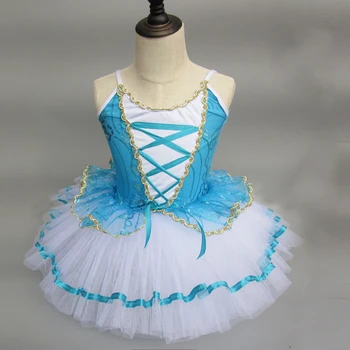 Profesionálne Baletné Šaty pre Deti Klasický Balet Tutu Kostým Princezná Dievčatá Trikot Šaty, Kostýmy Balet Tutu Šaty