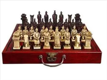 Čínsky 32 kusov šach/box/Xian Terracota Bojovník doprava Zadarmo