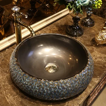 Porcelán Pultu Lavabo Kúpeľňa Umývadlo keramické Umývadlo misy starožitný