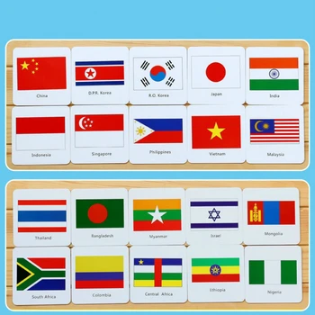 Deti Národnej Vlajky Flash Kariet Skoro Vzdelávacie Hračky Anglický Memory Hry, Hračky Pre Deti, Dospelých Osvietenie Kognitívne Karty