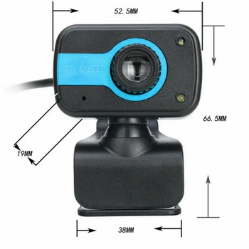HD USB Webkamera s Klip Disku Bez Počítača Kamera s Mikrofónom (480P)