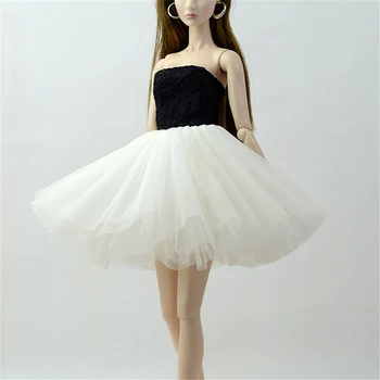Black Málo Šaty, Oblečenie Pre Bábiky Barbie Pre 1/6 BJD Bábika Elegantná Bábika Šaty Lady Večer