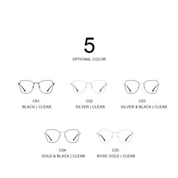 VESELÉ TO Ženy Fashion Okuliare, Rám Dámy Krátkozrakosť Predpis Optické okuliare S2021
