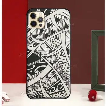 Maori Tribal Samoan Polynézskej Tlač puzdro Pre Apple iPhone 11 12 Pro Max mini 6 7 8 Plus XR X XS MAX SE 2020 Kryt Coque