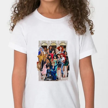 DERMSPE 2019 Krásne Letné Bavlna Deti Print T Shirt Legrační Karikatúra Bežné Chlapci Dievčatá Krátky Rukáv Fashion Deti Oblečenie