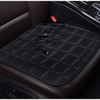 FUZHKAQI 12V Vyhrievané autosedačky pokrytie pre všetky modely Jaguar F-TEMPO XE XJ XF XEL XJL XFL zimné vankúše auto styling