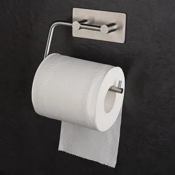 Toaletný Papier Držiak Na Stenu Mount Tkaniva Roll Vešiak 304 Nerezovej Ocele Uterák Rack Kúpeľňové Doplnky Kartáčovaný