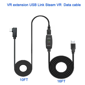 Funkčné 8M/ 26FT VR Predlžovací Kábel Linka pre Oculus Quest Odkaz Pary VR Okuliare, Slúchadlá USB Stabilné Dátový Typ A-C, USB Kábel