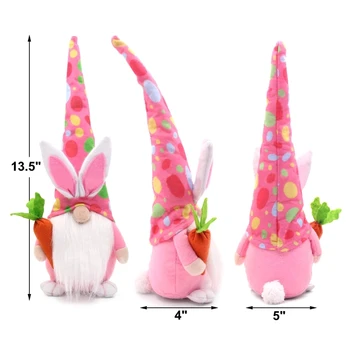 Roztomilý Králik Veľkonočný Zajačik Gnome Decoratio Bábika Domáce Dekorácie Deti Hračky
