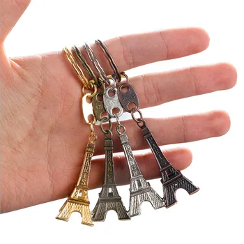 Eiffelova Veža Keychain Kľúče Suvenírov Tour Retro Vintage Classic Krúžok Dekorácie Držiteľ Najlepší Darček, aký 4 farby