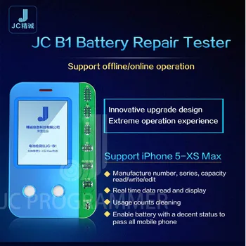 JC B1 IP Batérie Tester Opravy pre IP XS Max XS XR X 8P 8 6SP 6S 6P 6 5S SN Počet výdrž Batérie Kapacity Čitateľa