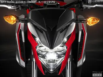 Pre Honda CB650F CB 650F 2017 2018 2019 Motocykel Matte black & uhlíkových vlákien svetlometov kryt hlavy Dva štýly