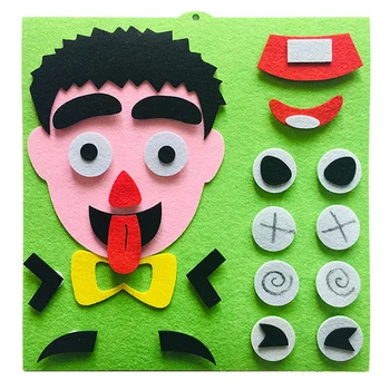 DIY Hračky Emócie Zmeniť Puzzle, Hračky 30 CM Tvorivý Výraz Tváre Deti Vzdelávacie Hračky Pre Deti, Učenie Zábavné Nastaviť