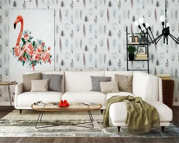 Beibehang Moderné Nordic tapety módne pierko, obývacia izba, TV joj, reštaurácia, Americký čistý papier, 3d stenu, papierové tapety
