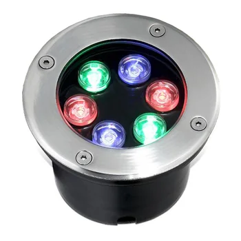 RGB LED Vonkajšie Podzemné Svetlá Pochovaný Lampa Záhrade Trávnik Vodeodolné IP65 AC 12V/24V