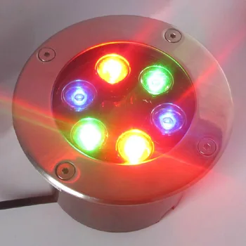 RGB LED Vonkajšie Podzemné Svetlá Pochovaný Lampa Záhrade Trávnik Vodeodolné IP65 AC 12V/24V