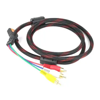 1,5 M HDMI-Samec na 3 RCA(Červená+Žltá+Biela) Video Audio Kábel AV Kábel, Adaptér pre Domáce Digital High-definition TV