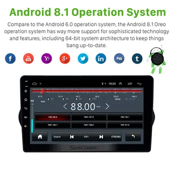 Seicane Carplay auta GPS Rádio Android 9.1 pre Fiat EGEA-2018HD Dotykový displej 9
