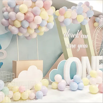 100ks 10 inch Macaron Latexové Balóny Jednorožec Tému Hélium Vzduchu Balón Pre Svadobné Happy Birthday Party Dekorácie deti hračky