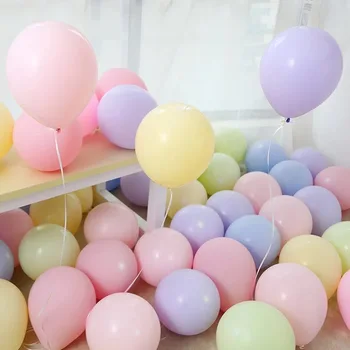 100ks 10 inch Macaron Latexové Balóny Jednorožec Tému Hélium Vzduchu Balón Pre Svadobné Happy Birthday Party Dekorácie deti hračky