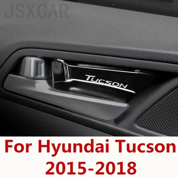 Auto Styling vo Vnútri rukoväte Dekoratívne patch Úpravy vyhradená Interiéru, Vnútorné dvere, Dvere miska Na Hyundai Tucson-2018