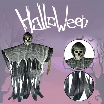 1M Lebky Halloween Visí Ghost Strašidelný Dom Visí smrtka Horor Rekvizity Domov Dvere Bar Club Halloween DIY Dekorácie