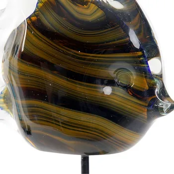 Dekoratívne Obrázok Dekodonia Metal Crystal Ryby (16 x 7 x 34 cm)