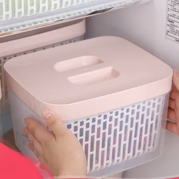 Japonský štýl domácnosti chladnička s vekom double-layer skladovanie potravín políčko, veľkou kapacitou kuchyňa mozgov plastové okno LB61709
