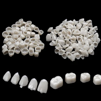 2 Balíčky Dentálnej Dočasná Korunka Materiál Na Prednej 50 Ks + Molekulová 50 Ks Zuby Dyhy Starostlivosť O Ústnu Dutinu Nástroj Zubné Ošetrenie