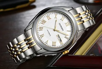 40 mm Sangdo Luxusné hodinky Automatické Self-Vietor pohyb Vysokej kvality Podnikateľského sledujte Auto Dátum Roman dial pánske hodinky 65A