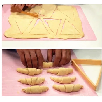 1PC Croissant Frézy, Chlieb, Sušienky, Koláče Line Plesne Dezert Stamper Roll Maker Pečenie Pečiva Nástroje Pečenie Kuchynský Nástroj 50gB