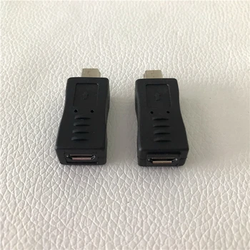 Mini USB Male Micro USB Samicu Údaje Nabíjací Adaptér Konvertor konektor typu Jack Black
