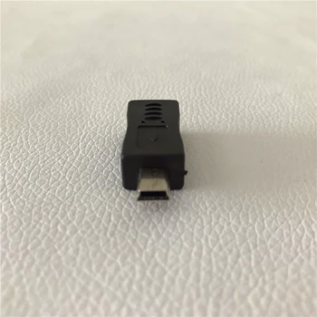 Mini USB Male Micro USB Samicu Údaje Nabíjací Adaptér Konvertor konektor typu Jack Black
