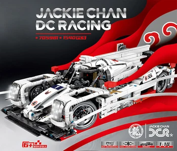 Technics Rýchlosť šampión Čína jackie chan DC auto racing team building block No. 1 vozidlo tehly hračky kolekcia za dary