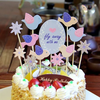 1Set/taška Narodeninovú Tortu Plug-in Sviečky Pečenie Cake Decoration Balón Dievčatá Chlapci Brthday Strana Dodávky