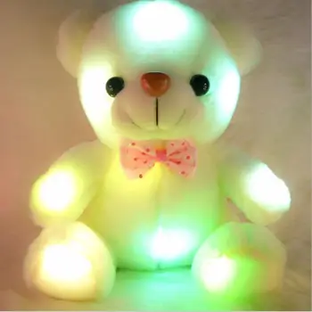 20 CM Farebné Žiariace macko Svetelný Plyšové Hračky pre deti LED Plyšového Medveďa macko Krásne Darčeky pre Deti peluche
