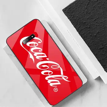Luxusné Pohode coca-cola funda coque kryt Telefónu Prípade Tvrdeného skla Pre Samsung S6 S7 okraji S8 S9 S10 e plus note8 9 10 pro